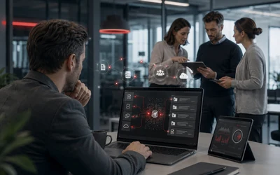 AI improves employee productivity through better access to knowledge and less manual work.
