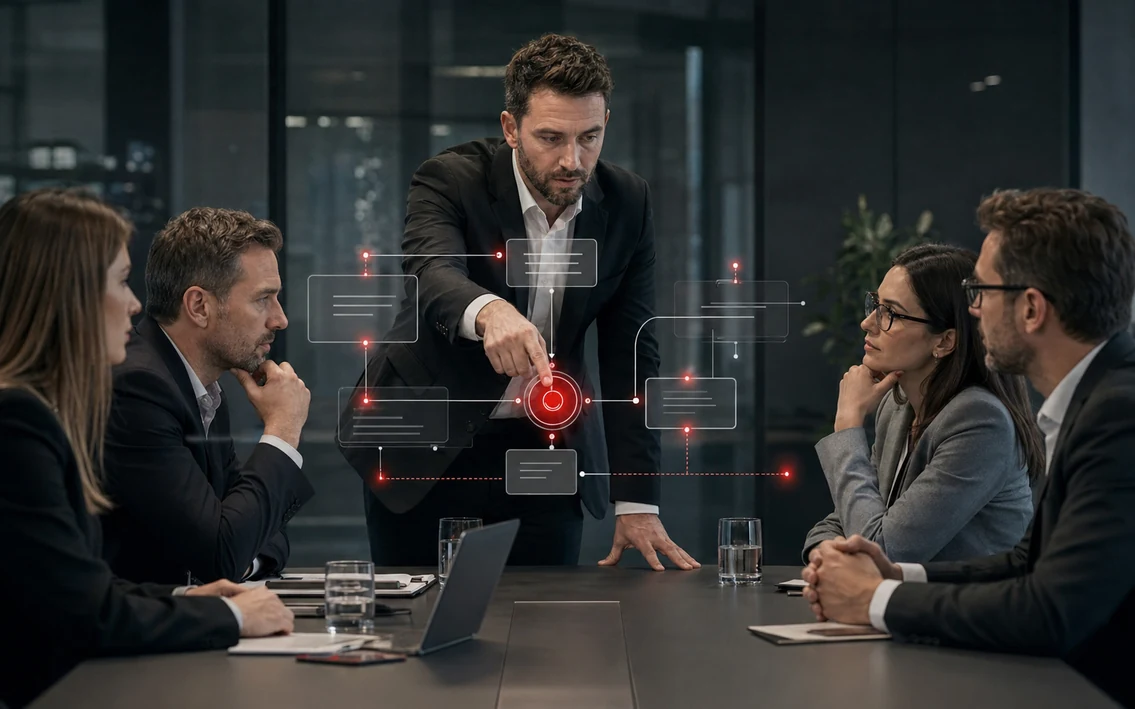 Illustration of the topic: why digital transformation needs a clear project owner in a business system.