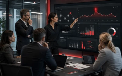 a realistic management and operations team solving the article's specific business problem through a clear process, reliable information and coordinated technology.