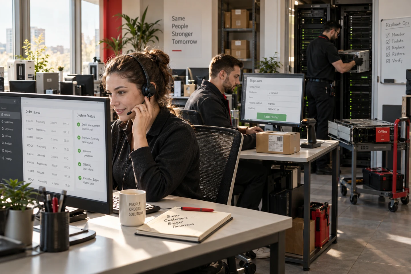 Business resilience built through connected processes, data, IT infrastructure, backup and cybersecurity.