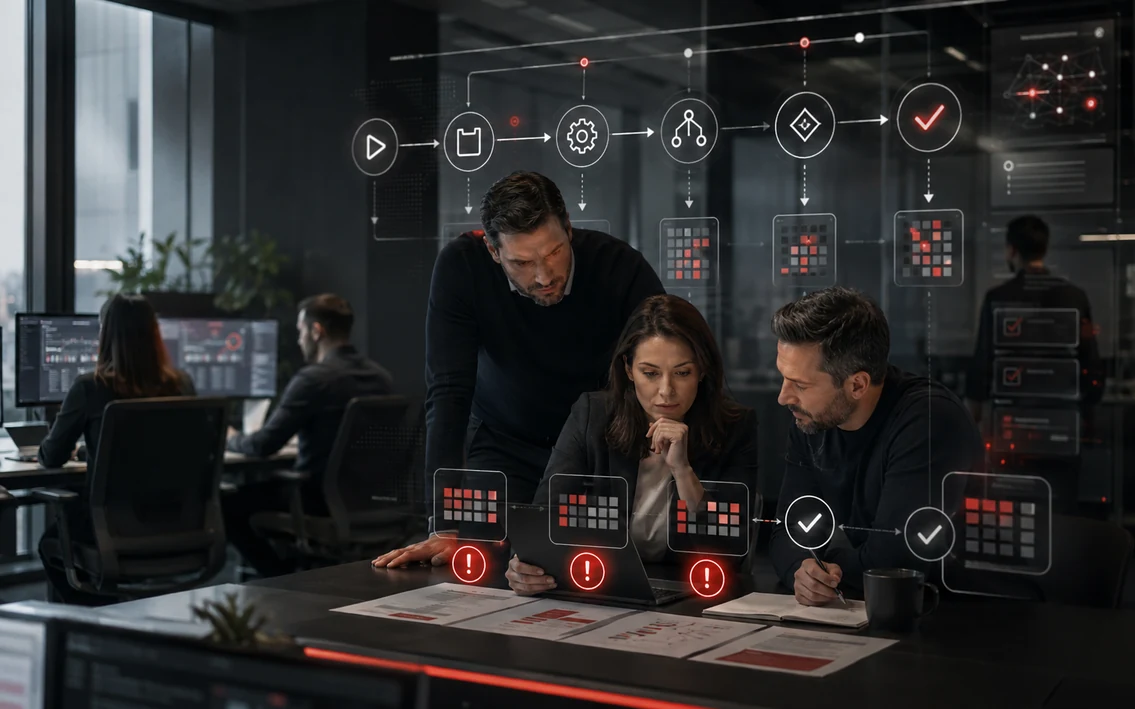 Assessment of critical business processes before technology investment and digital transformation.